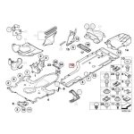 Original BMW E60 Cover Kolong Underbody Panel Tengah Kiri 51717033757 - Image 4