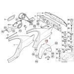 Original BMW E66 Inner Fender Liner Roda Belakang KANAN 51717136682 - Image 4