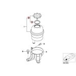 Original BMW E28 E34 E39 E60 Z3 Tutup Oli Power Steering 32416851332 - Image 5