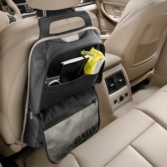 Original BMW Car Seat Organizer Pocket Bag Modern Gantungan Jok Mobil