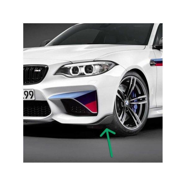 Original BMW F87 M2 M Performance Carbon Lip Front Spoiler KANAN KIRI