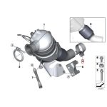 Original BMW X1 X3 X5 X6 Muffler Clamp Exhaust Knalpot 18308506992 - Image 3