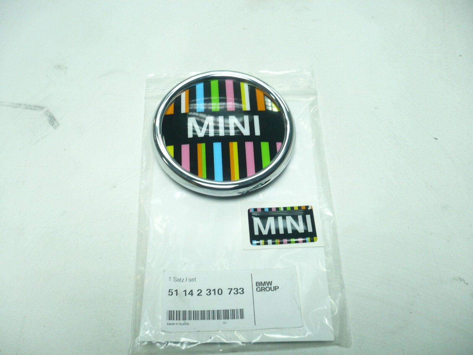TT-1729828320402507481_A Original MINI R55 R56 R57 Emblem Grill Ray Line Multicolor 51142310733 - Image 1