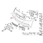 Original BMW E90 M Edition Tow Eye Cover Penutup Derek Bemper Depan - Image 5