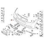 Original BMW E90 LCI M Tow Eye Cover Penutup Derek Bemper Depan - Image 4