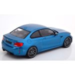 1:18 Minichamps BMW F87 M2 Competition Long Beach Blue Diecast - Gambar 3