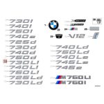 Original BMW G12 730Li Badge Emblem Bagasi belakang mobil 51147376822 - Image 3