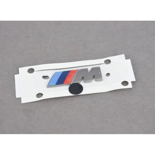 Original BMW M Sport Cerium Grey Side Fender Badge Emblem Samping