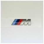 Original BMW M Sport Cerium Grey Side Fender Badge Emblem Samping - Image 3