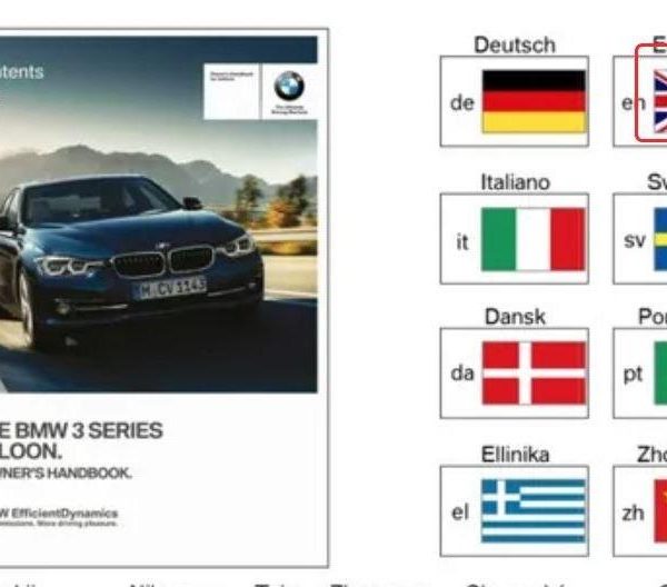 Original BMW F30 Handbook Buku Manual Owner's Manual Book