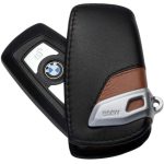 Original BMW F25 X3 F26 X4 Luxury Line Brown Key Case Sarung Kunci