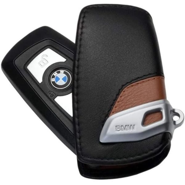 Original BMW F25 X3 F26 X4 Luxury Line Brown Key Case Sarung Kunci