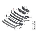 Original BMW E84 X1 Gril Air Intake Grill Bemper Depan 51112990368 - Image 3