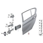 Original BMW F30 F80 M3 Door Panel Pintu Belakang KIRI 41007298513 - Image 4