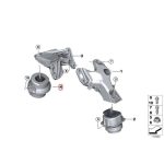 Original BMW E70 X5 E71 X6 Engine mounting KANAN 22116865146 - Image 3