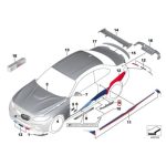 Original BMW F87 M2 M Performance Carbon Fiber Rocker Panel Cover SET - Image 5