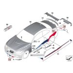 Original BMW F87 M2 M Performance Decal Set Sticker 51142456835 - Image 4