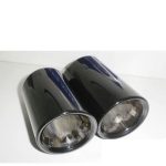 Original BMW E90 LCI Black Chrome Exhaust Tip Finisher Ujung Knalpot