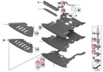 Original BMW E84 X1 Set Baut Clip untuk Cover Kolong Mesin