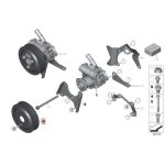 Ori BMW E36 E46 M52 M54 Pulley Pompa Power Steering Pump 32421740858 - Image 5
