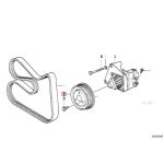 Ori BMW E36 E46 Z3 M43 Pulley Pompa Power Steering Pump 32421247891 - Image 4