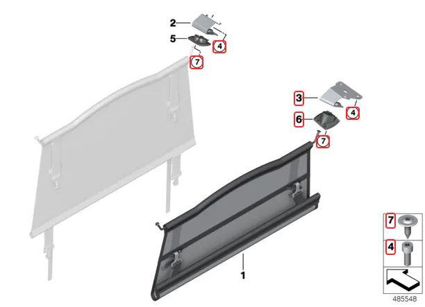 TT-1729845566280140505_A BMW G01 X3 F97 X3M Mounting Kit Partition Net Jaring Pembatas Bagasi - Image 1