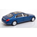 1:18 Original Norev Mercedes Maybach S650 V222 Blue Miniatur Diecast - Gambar 4