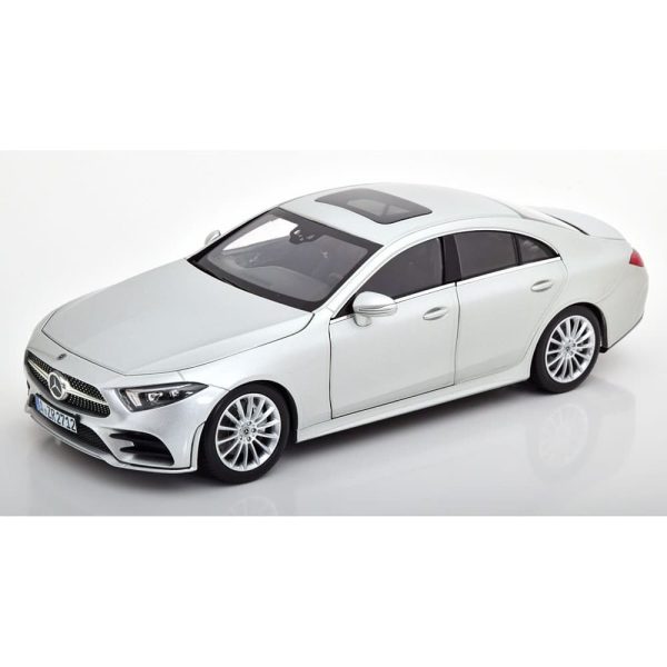 1:18 Mercedes Benz CLS 2018 C257 Silver Miniatur Diecast by Norev