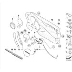 ORI BMW E85 E86 Z4 Trim Cover Handle Pintu KIRI 51417042877 - Image 3
