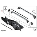 ORI BMW G21 Roof Rail Rack System Base Carrier Cross Bar 82712444245 - Image 3