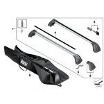 ORI BMW F10 Roof Rail Rack System Base Carrier Cross Bar 82712150092 - Image 4