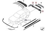 Original BMW G20 G21 M Performance Rear Diffuser + Carbon Insert - Image 3