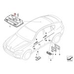 BMW E71 X6 Bohlam Lampu Interior Plafon Belakang 12V 6W 63217160908 - Image 5