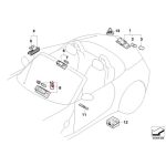 Ori BMW E86 Z4 Bohlam Lampu Baca Interior Plafon 12V 6W 63217160908 - Image 5