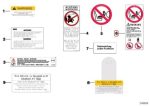 Original BMW F06 F12 F13 6 Series Airbag Sticker Label 71239199611 - Image 3