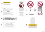 Original BMW E34 E39 E60 F10 Airbag Sticker Label 71239199611 - Image 3