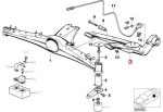 Original BMW E36 Z3 E46 Trailing Arm BELAKANG KANAN 33321091152 - Image 5