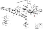 Original BMW E36 Z3 E46 Trailing Arm BELAKANG KIRI 33321091151 - Image 5