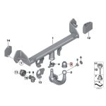 Original BMW Tow Bar Ball Protection Cover 71601246076 - Image 3