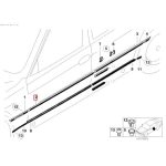 Original BMW E38 Moulding Strip Pintu Depan KANAN Chrome 51138125350 - Image 5