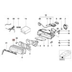 OEM BMW E38 Facelift Cover Mika Lampu Depan KANAN 63128381328 - Image 4
