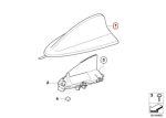 Original BMW E90 E92 Antenna Cover Housing Shark Fin 65206955555 - Image 5