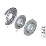 Ori BMW E90 320i Brake Disc Piringan Rem Cakram Belakang 34216855002 - Image 3