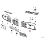 Original BMW E30 Gril Cover Lampu Depan KIRI 51131876091 - Image 5