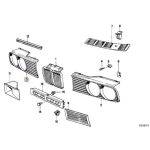 Original BMW E30 Gril Cover Lampu Depan KANAN 51131876092 - Image 4