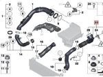 Original BMW E82 135i E90 E92 Facelift 335i N55 Intake Charge Pipe Pipa 13717599294 - Image 5