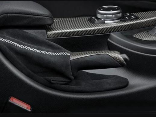 Original BMW F30 F31 F32 F33 F36 M Performance Parking Brake Handle Alcantara Carbon 34402222541