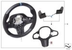 BMW G01 X3 G02 X4 F97 X3M M Steering Wheel Leather Carbon Trim Stir