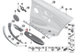 Ori BMW F30 F32 Handle Pintu Depan / Belakang Kiri Beige 51417279345 - Image 4
