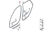 Ori BMW E84 X1 Karet Seal Body Pintu Depan Weatherstrip 5172299343